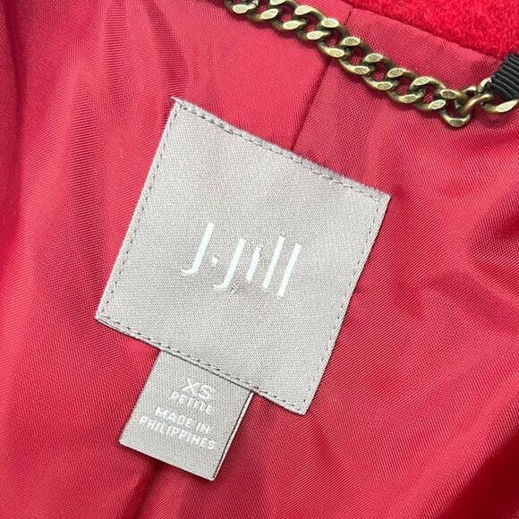 J.JILL Red Wool Blend Coat Size XS PETITE - Picture 7 of 11